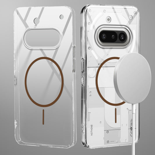 Crystal Clear Transparent Hard Back Anti-Yellowing with MagSafe Compatibility Phone Case For Nothing Phone 3A 5G