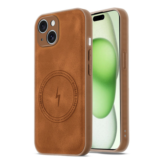 Refined PU Leather Case for Apple iPhone 15 Plus