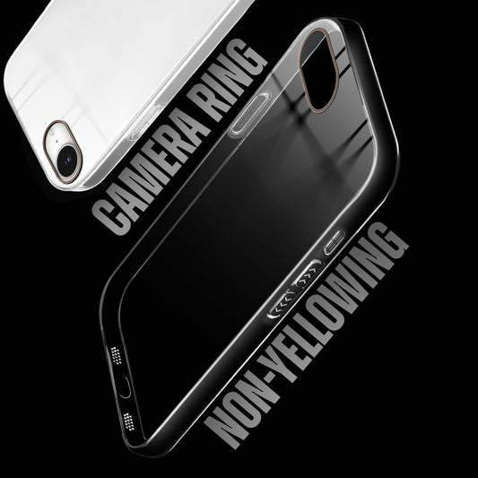 Crystal Shield Hard Case with Anti-Yellowing and Colorful Camera Guard for Apple iPhone 16e