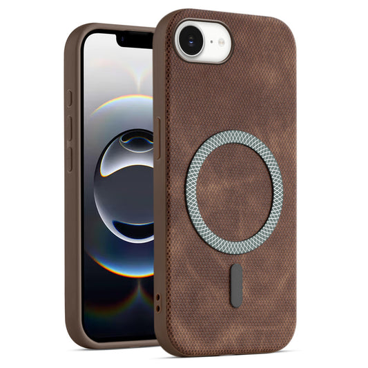 Rugged Vintage Look Back Case For Apple iPhone 16e With Magnetic Charging Compatible with MagSafe