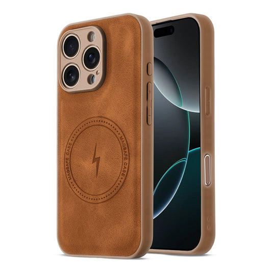 Refined PU Leather Case for Apple iphone 16 Pro Max