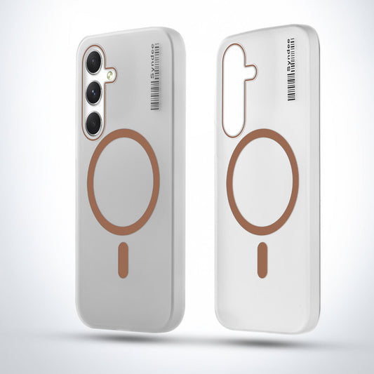 New Elegant Frosted Matte Slim Back With MagSafe Support Back Case For Samsung S25 Plus 5G