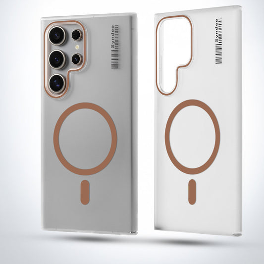 New Elegant Frosted Matte Slim Back With MagSafe Support Back Case For Samsung S24 Ultra 5G