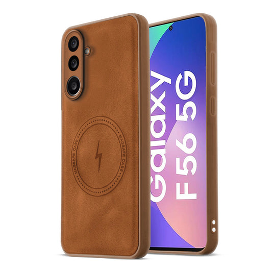 Refined PU Leather Case for Samsung F56 5G