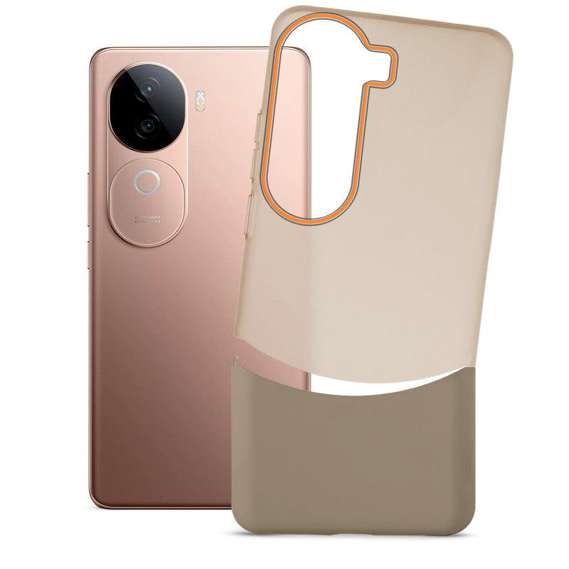 Frosted Case With 2-Cut Interlock For iQOO Z9s 5G