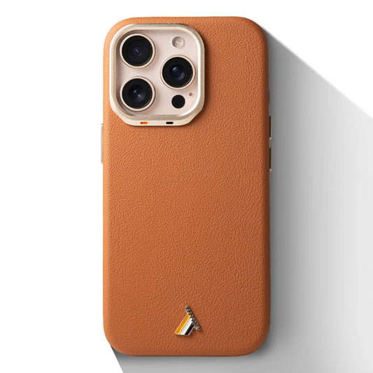 Exclusive Hard Back Case for Apple iPhone 15 Pro Max with Leather Textured Finish, Matte finish Buttons and Soft Inner Fabric