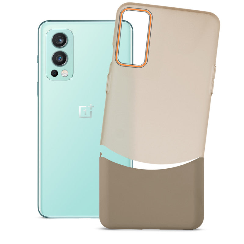 Case Interlocking Frosted Case With 2-Cut Interlock For OnePlus Nord 2 5G