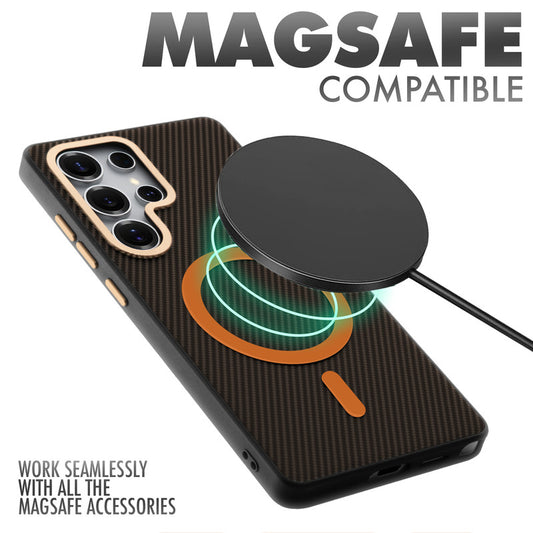 MagSafe Ready Checks Printed Back Case For Samsung S23 Ultra 5G with Enhanced Grip