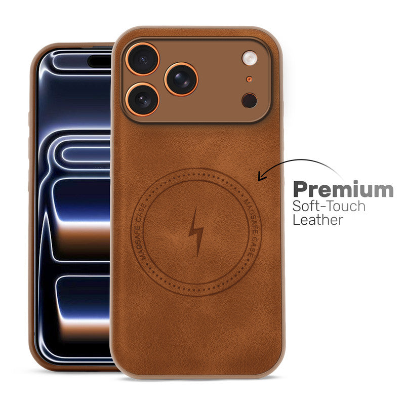 Refined PU Leather Case for Apple iPhone 17 Pro