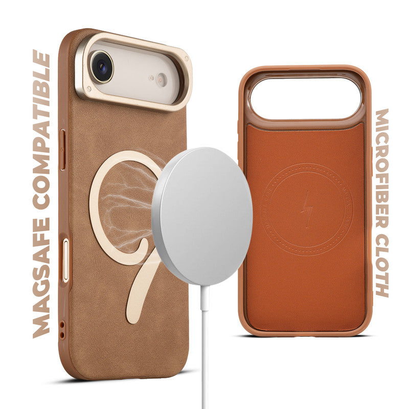 Prime Leather Wireless Charging Compatible Case for Apple iPhone 17 Air