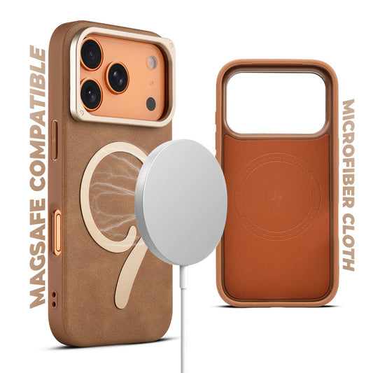 Prime Leather Magsafe Case for Apple iphone 17 Pro Max