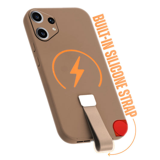Compact and Stylish Silicon Finish Hard Cover For CMF Nothing Phone 2 Pro with Integrated Grip Strap & MagSafe Charging Support