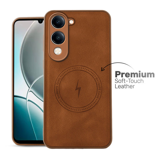 Refined PU Leather Case for Vivo Y19e