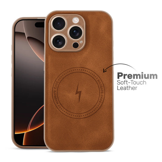 Refined PU Leather Case for Apple iPhone 16 Pro