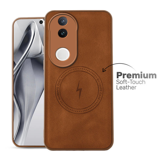 Refined PU Leather Case for Vivo V50e 5G
