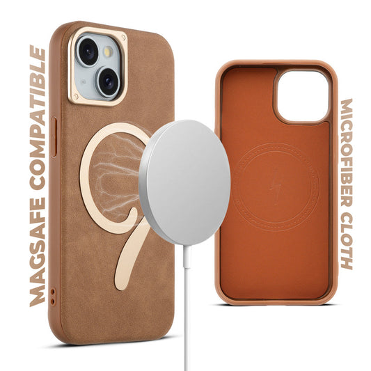 Prime Leather Magsafe Case for Apple iPhone 15