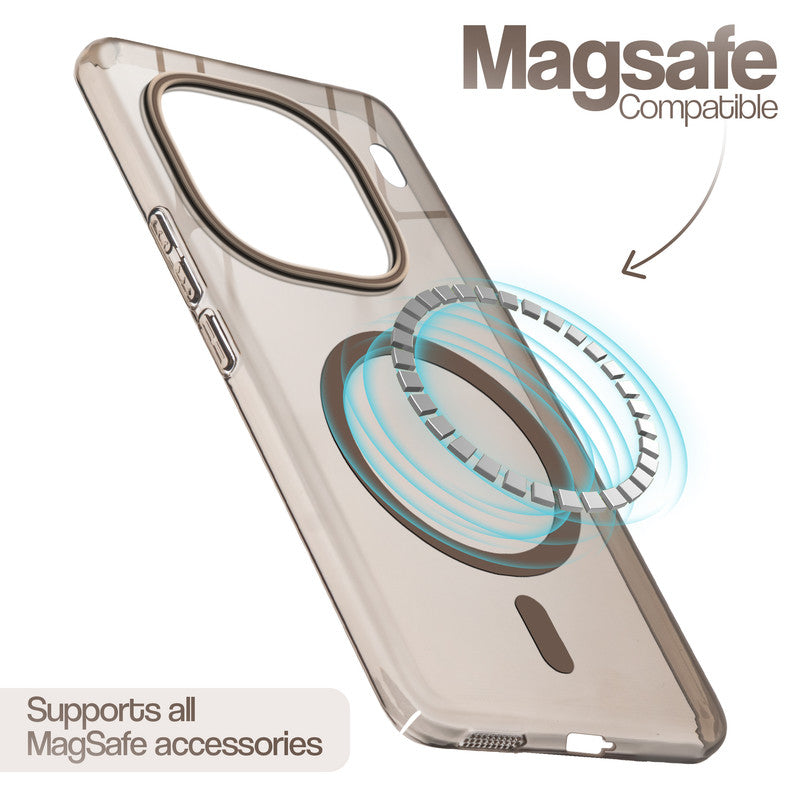 Anti-Yellow Colored Camera Line Case Support Magnetic Accessories Back Cover For iQOO 12 5G