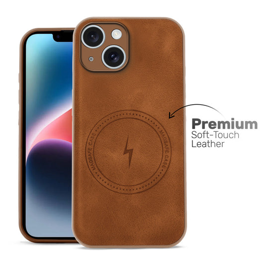 Refined PU Leather Case for Apple iPhone 14