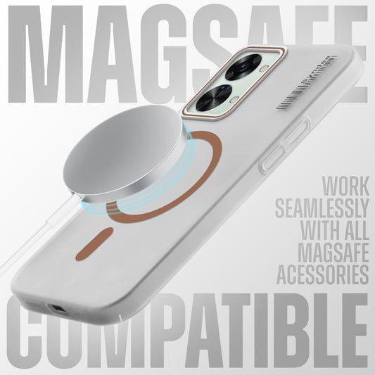 New Elegant Frosted Matte Slim Back With MagSafe Support Back Case For OnePlus Nord 2T 5G