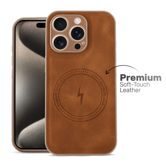 Refined PU Leather Case for Apple iPhone 15 Pro Max