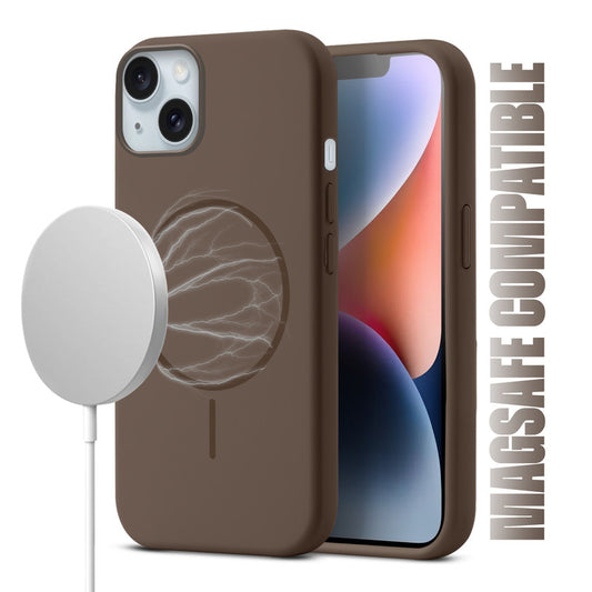Liquid Silicon With Microfiber Lining Back Case For Apple iPhone 14 (MagSafe Compatible)