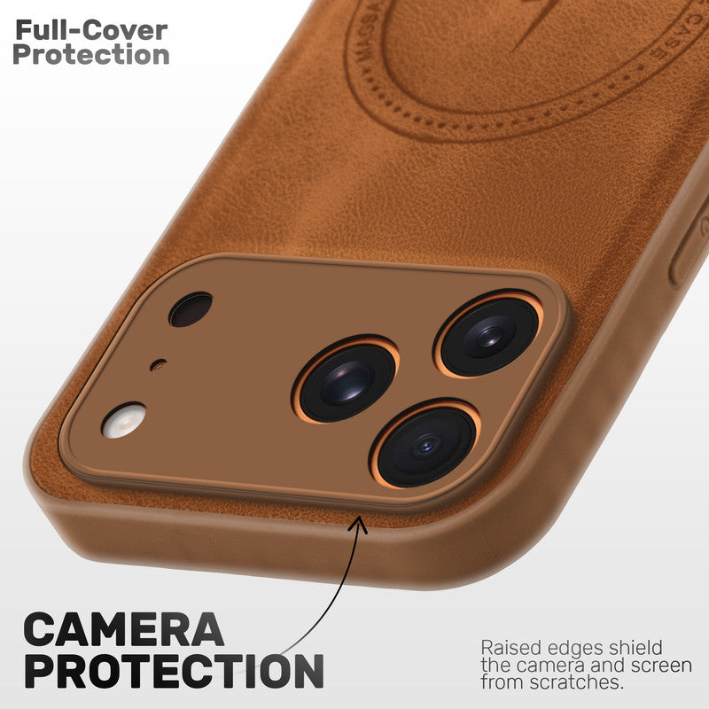 Refined PU Leather Case for Apple iPhone 17 Pro