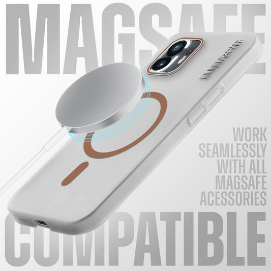 New Elegant Frosted Matte Slim Back With MagSafe Support Back Case For Nothing Phone 2
