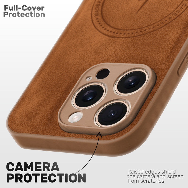 Refined PU Leather Case for Apple iPhone 15 Pro
