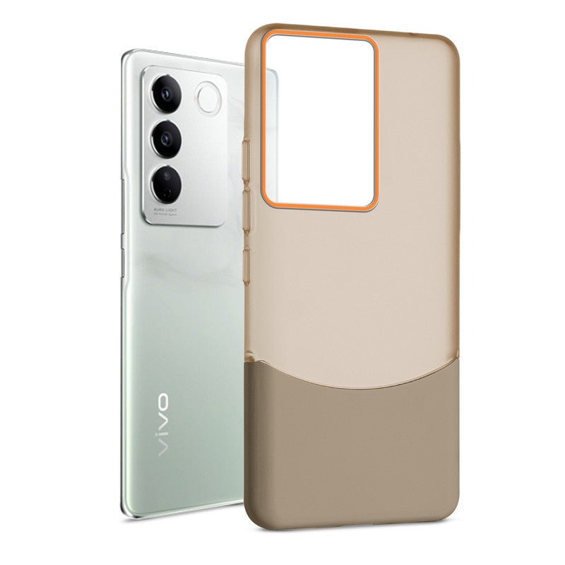 Frosted Case With 2-Cut Interlock For Vivo V27 Pro 5G