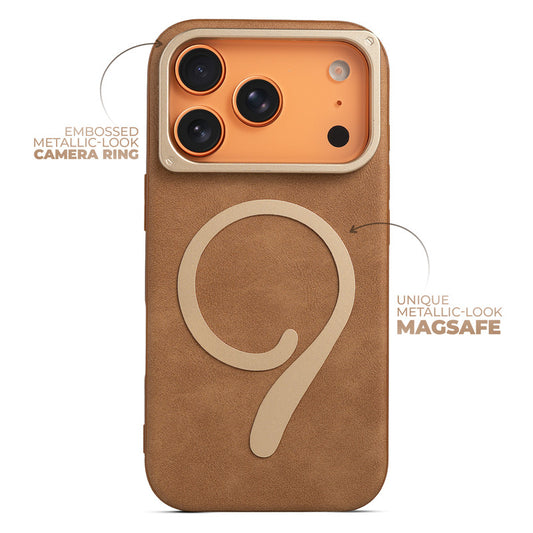 Prime Leather Wireless Charging Compatible Case for Apple iphone 17 Pro Max