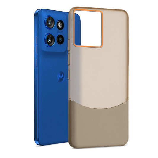 Frosted Hard Back Case For Motorola Moto Edge 50 Neo 5G with 2-Cut Interlocking System