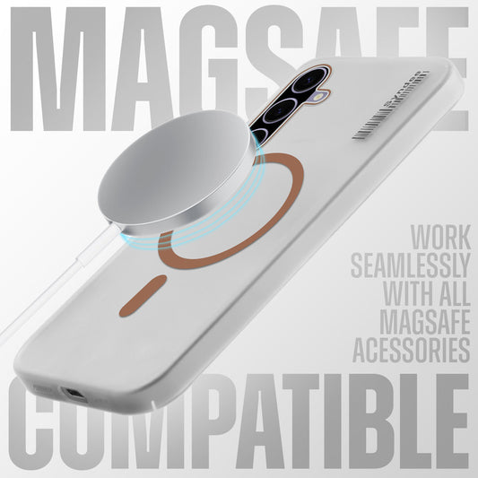 New Elegant Frosted Matte Slim Back With MagSafe Support Back Case For Samsung A56 5G
