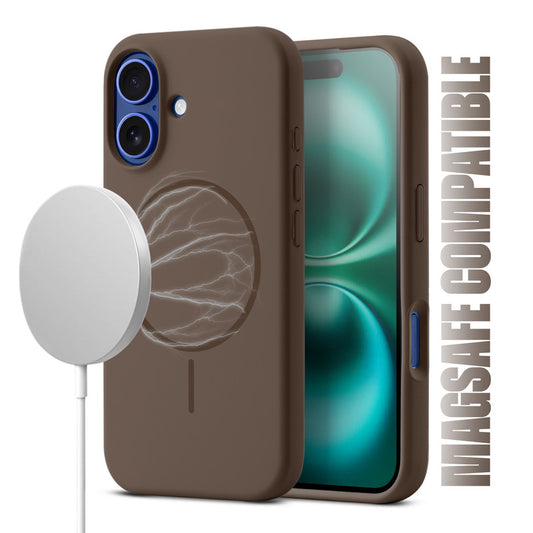 Liquid Silicon With Microfiber Lining Back Case For Apple iPhone 16 Plus (MagSafe Compatible)