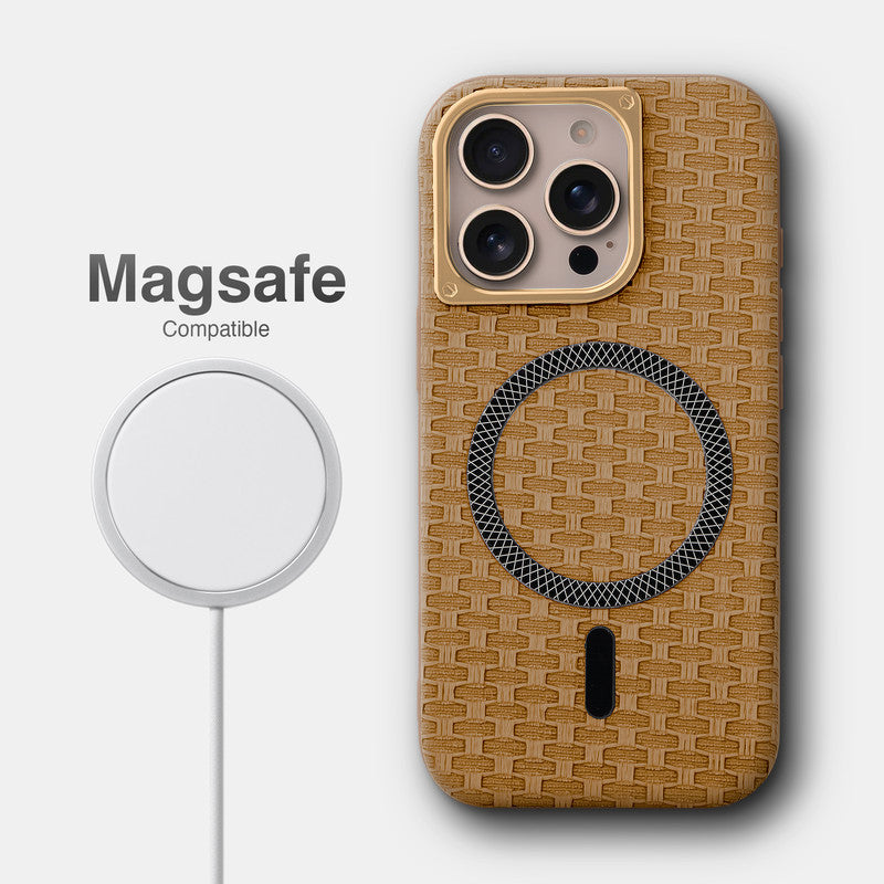 Rugged Silicone Grip Mobile Back Cover Case For Apple iPhone 16 Pro With Wireless Charging Support Support