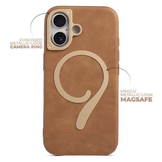 Prime Leather Wireless Charging Compatible Case for Apple iPhone 17