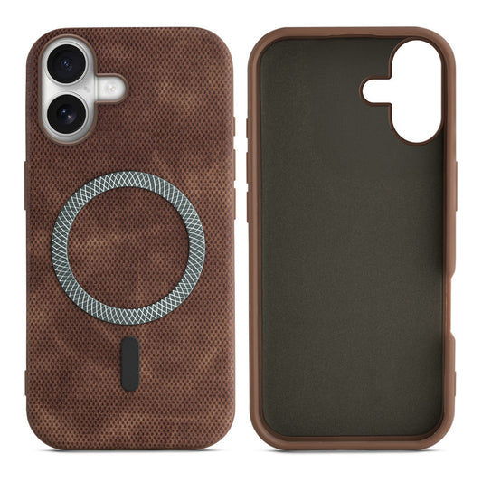 Rugged Vintage Look Back Case For Apple iPhone 16 Plus With Magnetic Charging Compatible with MagSafe