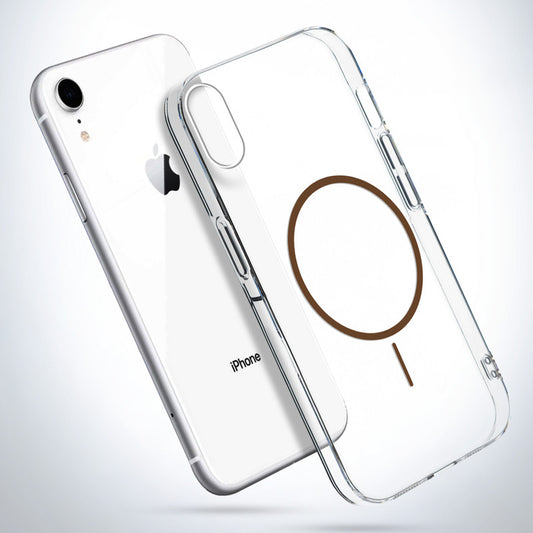 Crystal Clear Transparent Hard Back Anti-Yellowing with MagSafe Compatibility Phone Case For Apple iPhone XR
