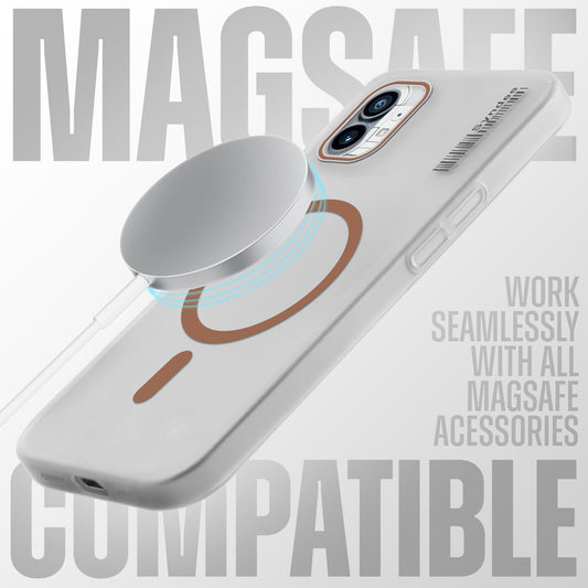 New Elegant Frosted Matte Slim Back With MagSafe Support Back Case For Nothing Phone 1