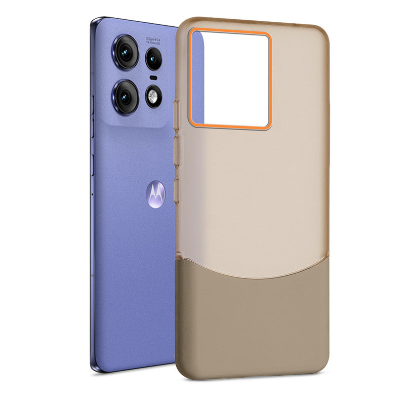 Frosted Case With 2-Cut Interlock For Motorola Moto Edge 50 Pro 5G
