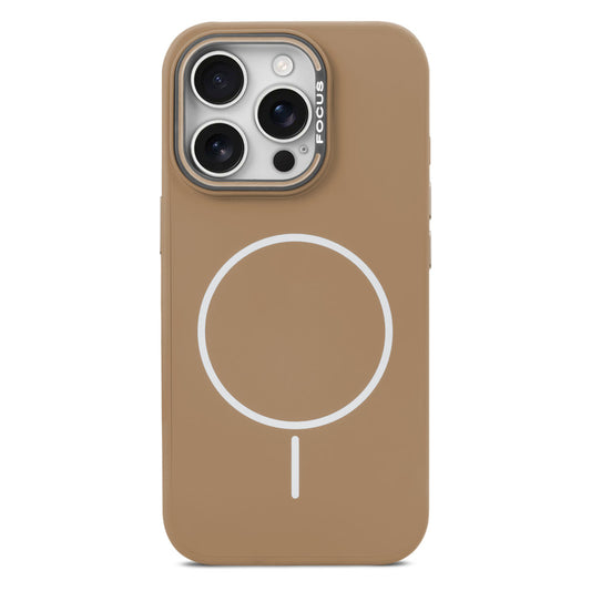 Stylish MagSafe Compatible Liquid Silicone Hard Back Case For Apple iPhone 15 Pro