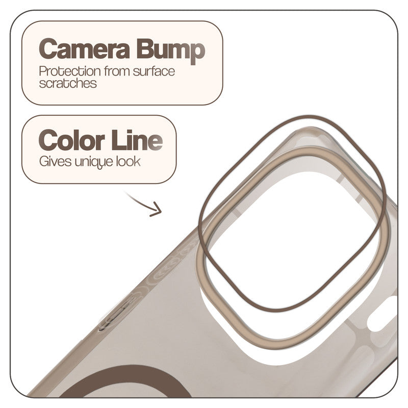 Anti-Yellow Colored Camera Line Case Support Magnetic Accessories Back Cover For iQOO 12 5G