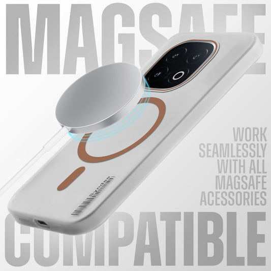New Elegant Frosted Matte Slim Back With MagSafe Support Back Case For iQOO 13 5G