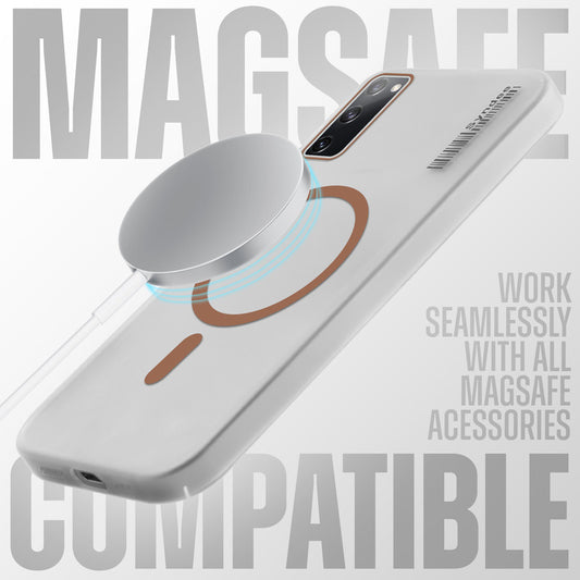 New Elegant Frosted Matte Slim Back With MagSafe Support Back Case For Samsung S20 FE 5G
