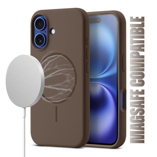 Liquid Silicon With Microfiber Lining Back Case For Apple iPhone 16 (MagSafe Compatible)