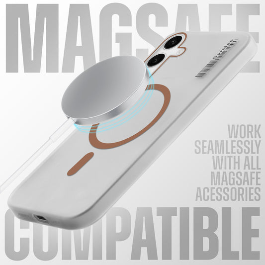 New Elegant Frosted Matte Slim Back With MagSafe Support Back Case For Samsung S24 FE 5G