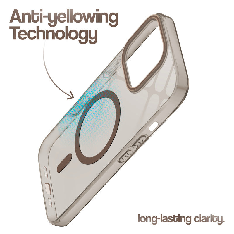 Anti-Yellow Colored Camera Line Case Support Wireless Charging Back Cover For Apple iPhone 16 Pro