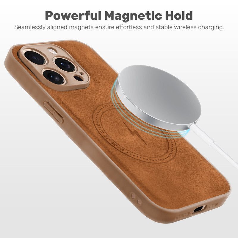 Refined PU Leather Case for Apple iPhone 15 Pro Max