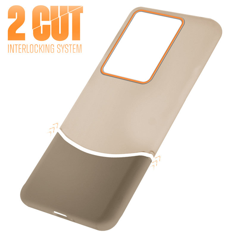 Frosted Case With 2-Cut Interlock For Vivo V27 Pro 5G