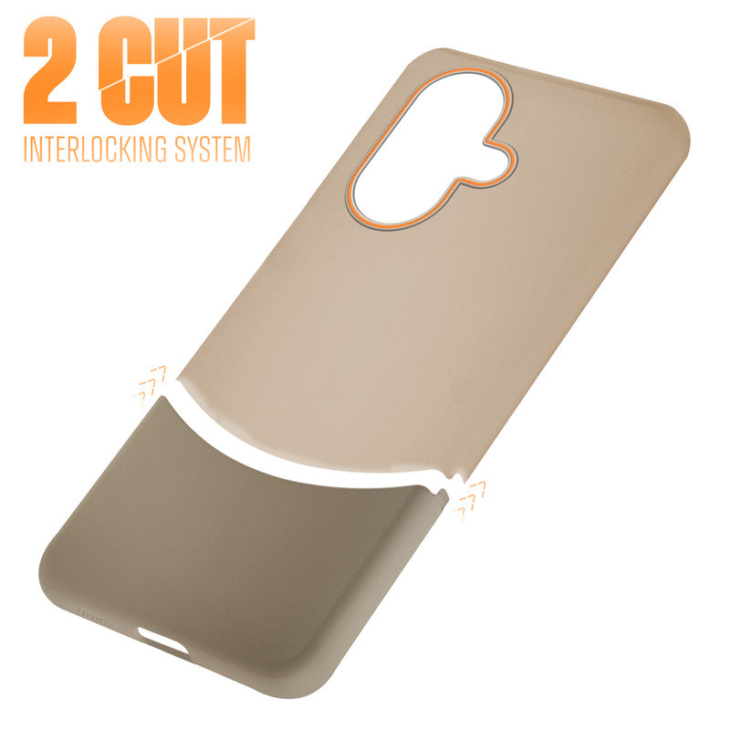 Frosted Case With 2-Cut Interlock For OnePlus Nord CE 3 5G