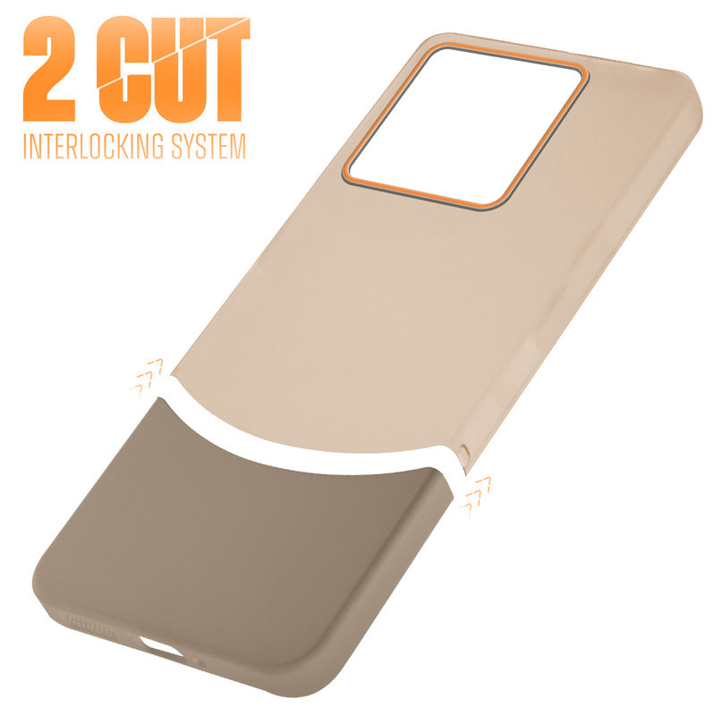 Frosted Case With 2-Cut Interlock For Redmi Note 13 Pro 5G